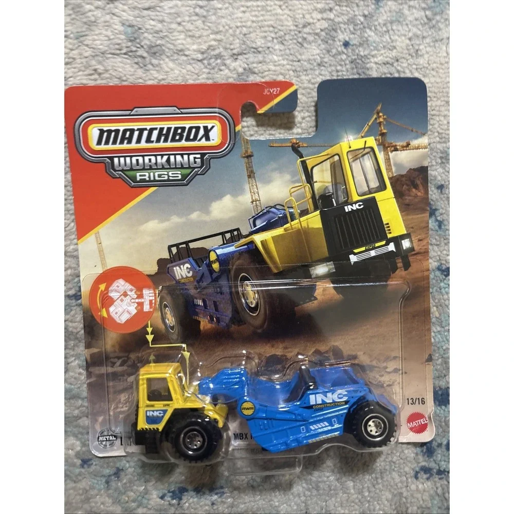 Matchbox Working Rigs Mbx Road Scraper 13/16 2024 New